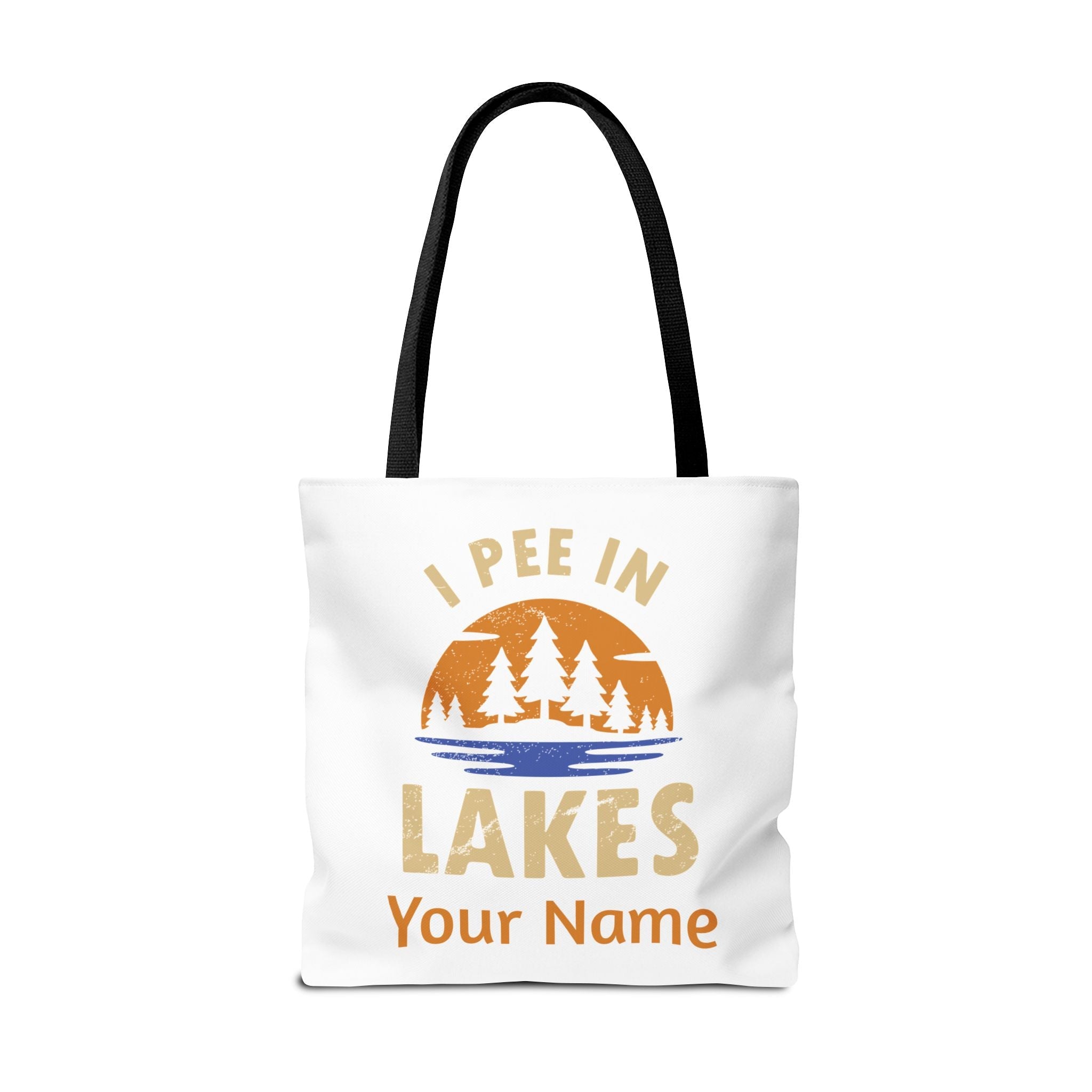 Tote Bag - I Pee In Lakes Retro Sun