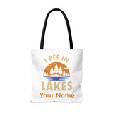 Tote Bag - I Pee In Lakes Retro Sun