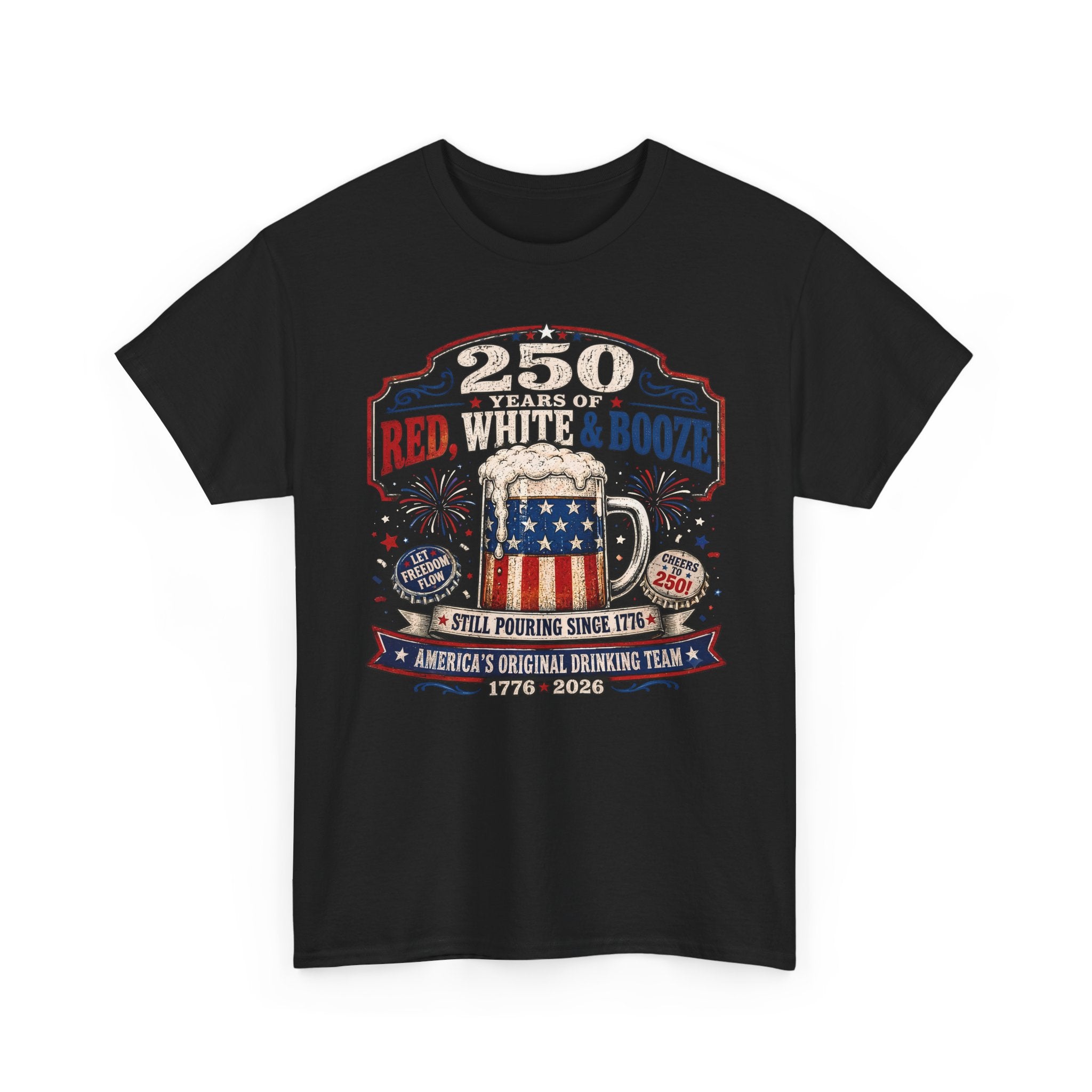 Funny Beer Mug Bootvan 250th Anniversary Patriotic Basic T-Shirt - Unisex