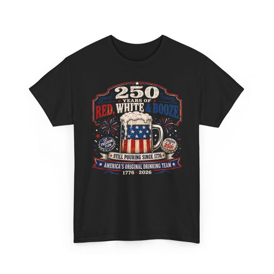 Funny Beer Mug Bootvan 250th Anniversary Patriotic Basic T-Shirt - Unisex