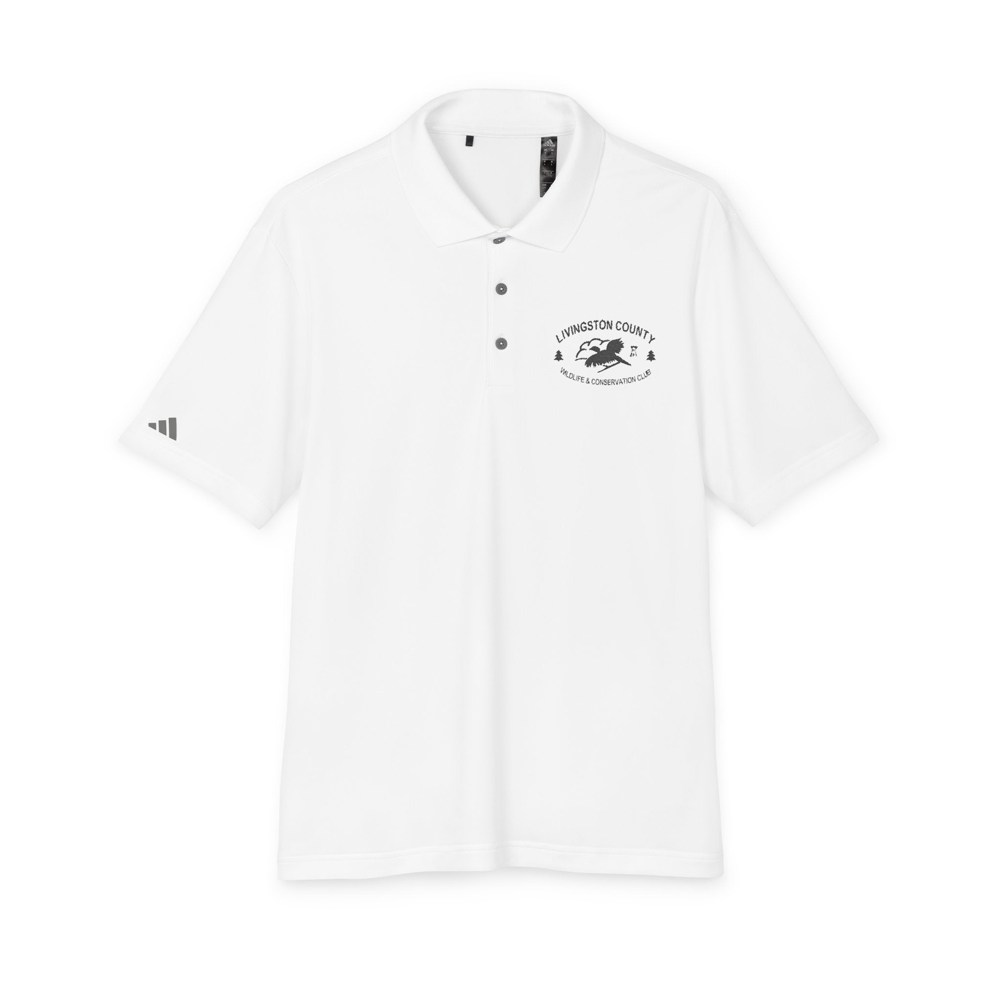 LCWCC Original Logo Black - Adidas Unisex Performance Polo (Embroidery)