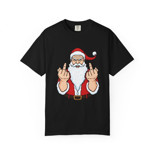 Santa Middle Finger Premium T-Shirt - Unisex