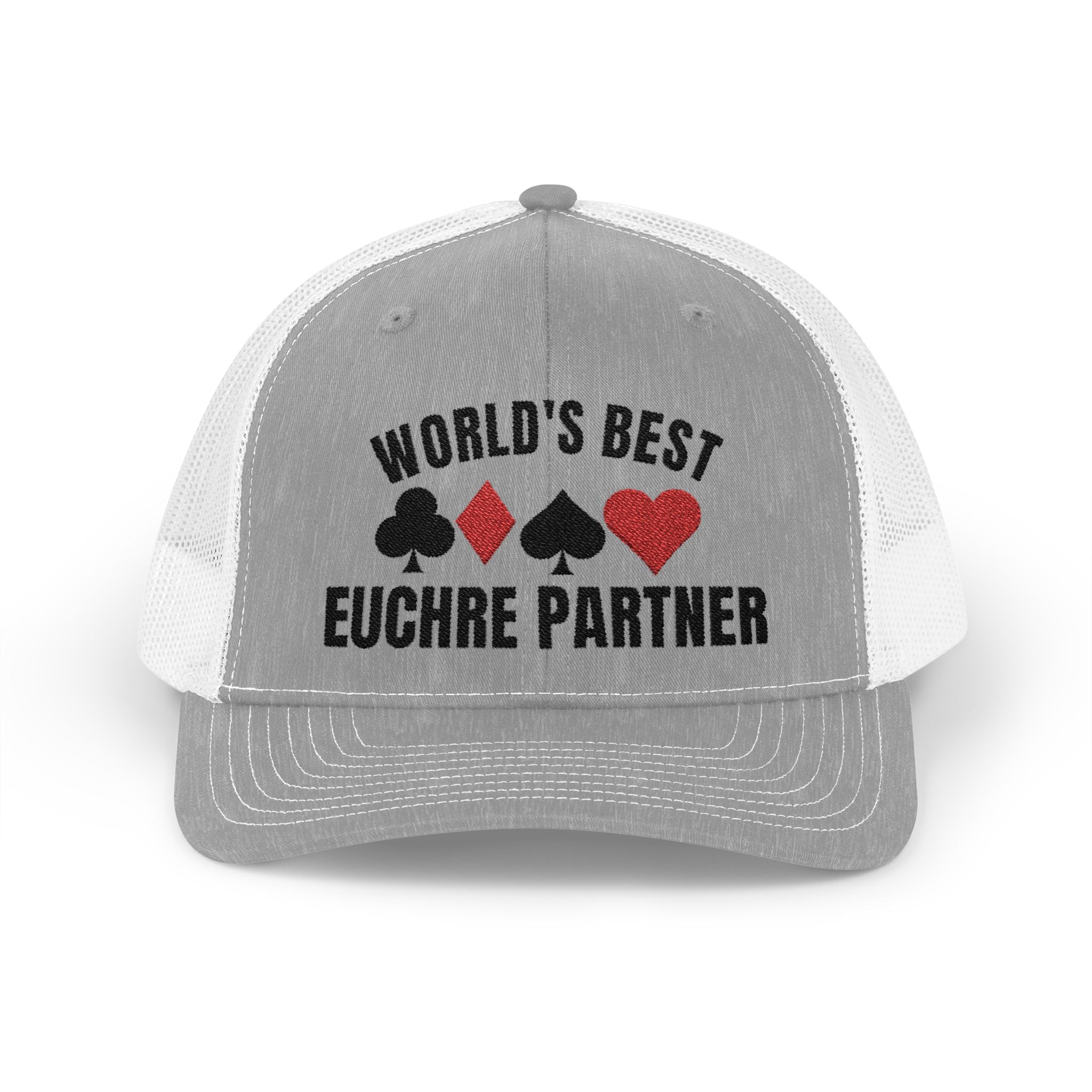 Worlds Best Euchre Partner Snapback Trucker Cap