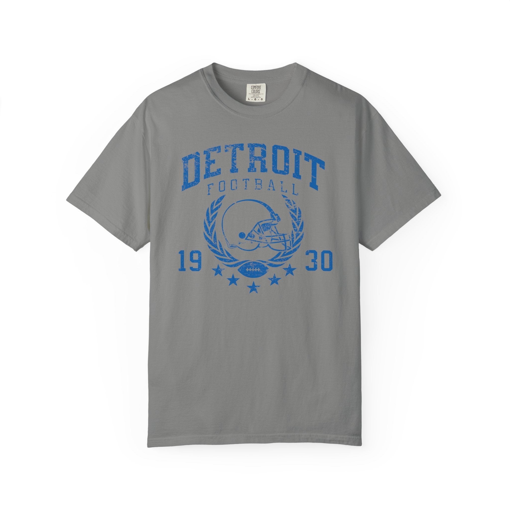 Detroit Football 1930 Blue Premium T-Shirt - Unisex