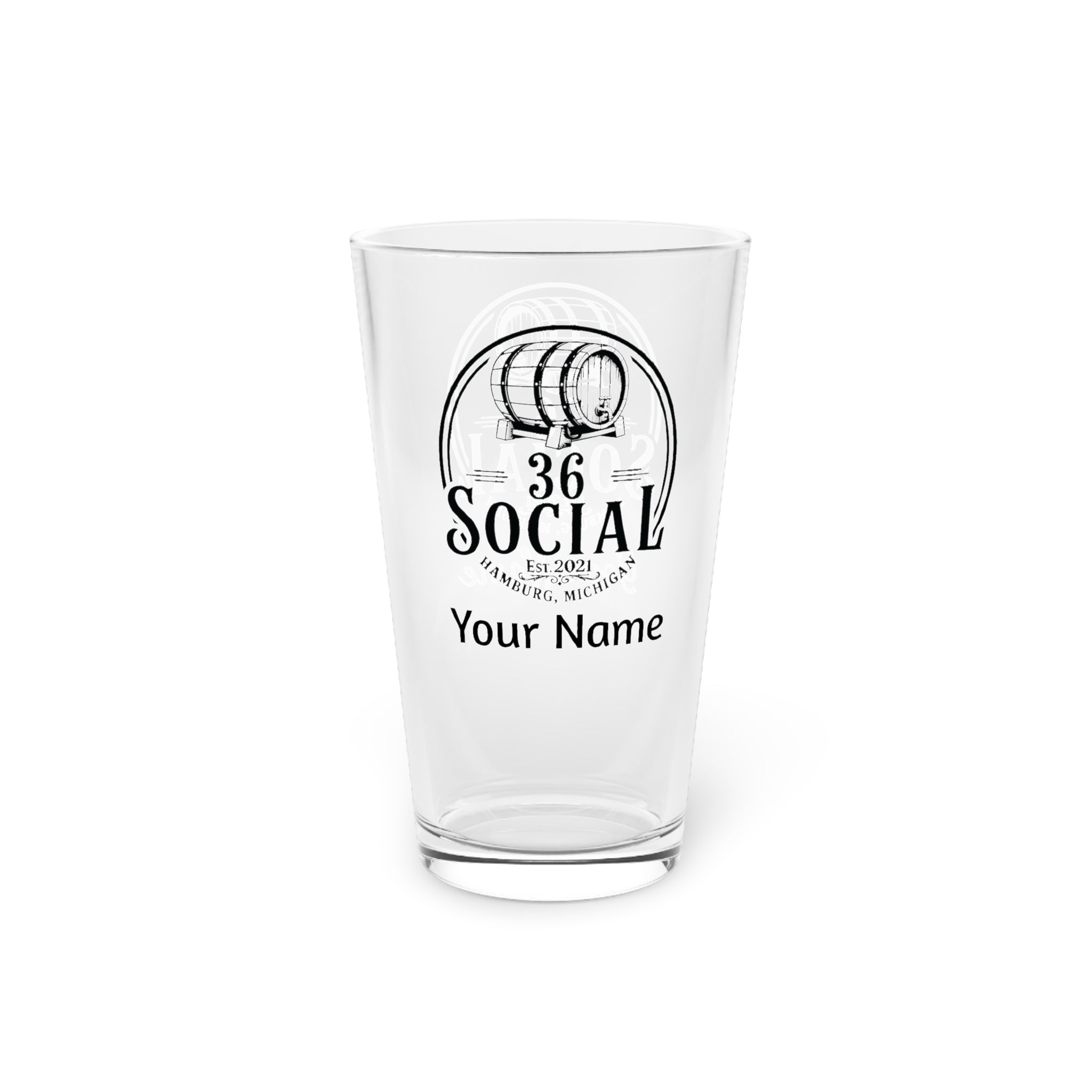 Pint Glass - 16oz - 36 Social