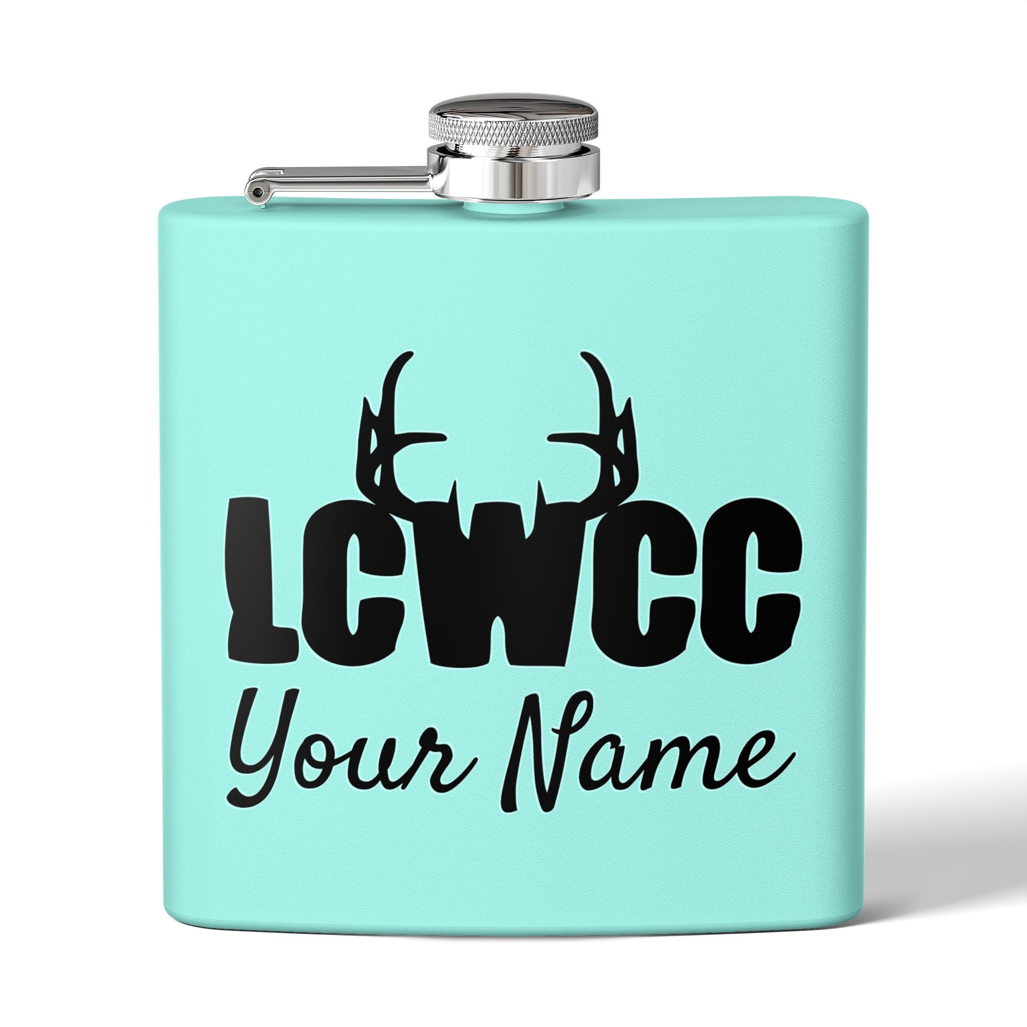 LCWCC Rack Logo Flask - 6oz