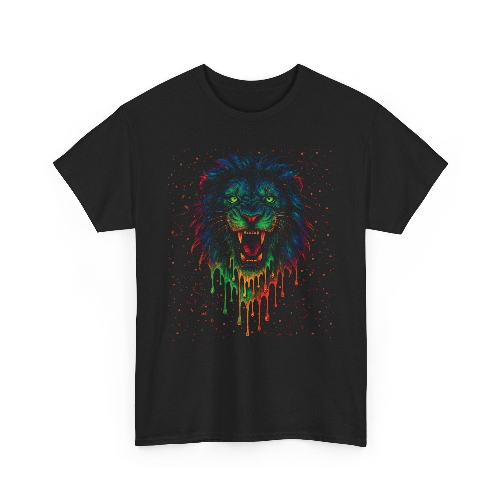 Lion Psychedelic Basic T-Shirt - Unisex