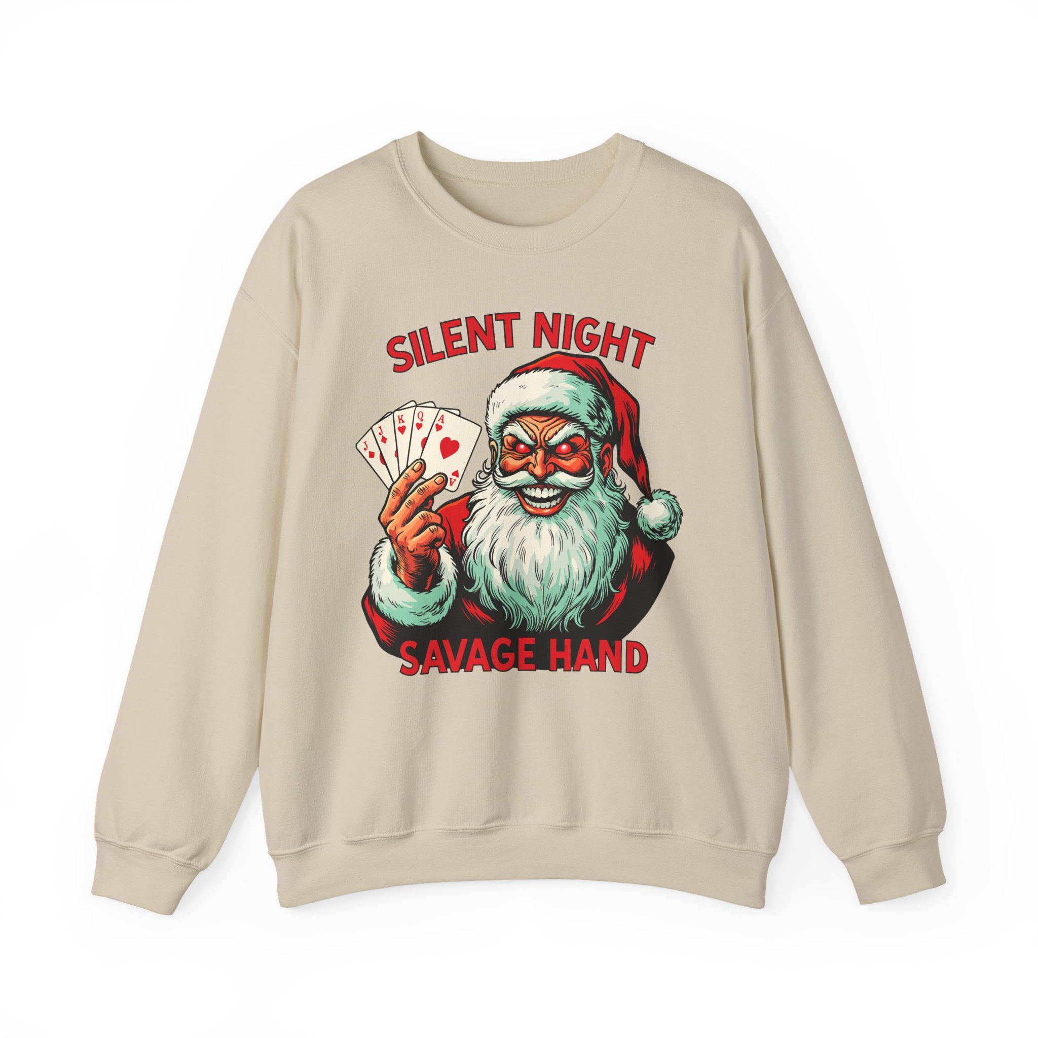 Silent Night Savage Hand Crewneck Sweatshirt - Unisex