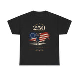 Soldier Flag Salute 250th Anniversary Vintage Patriotic Americana Basic T-Shirt - Unisex