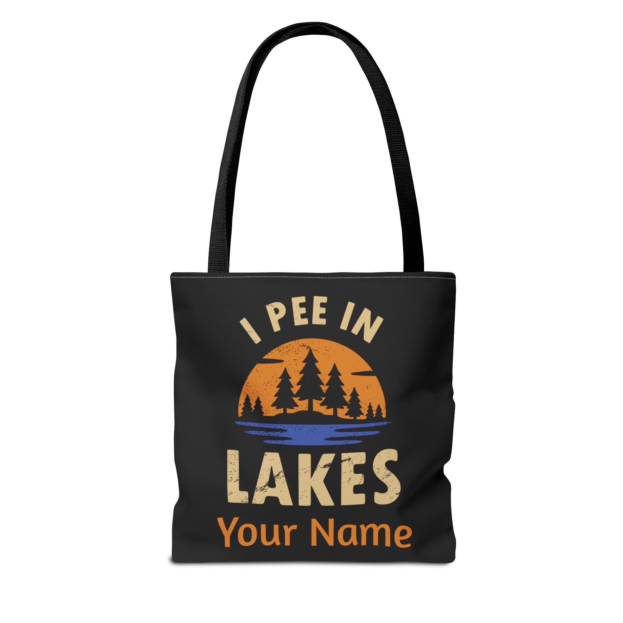 Tote Bag - I Pee In Lakes Retro Sun