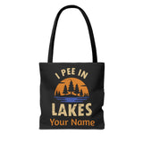Tote Bag - I Pee In Lakes Retro Sun