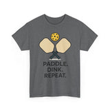 Paddle Dink Repeat Basic T-Shirt - Unisex