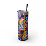 The Cat Lover 2 Skinny Steel Tumbler with Straw, 20oz