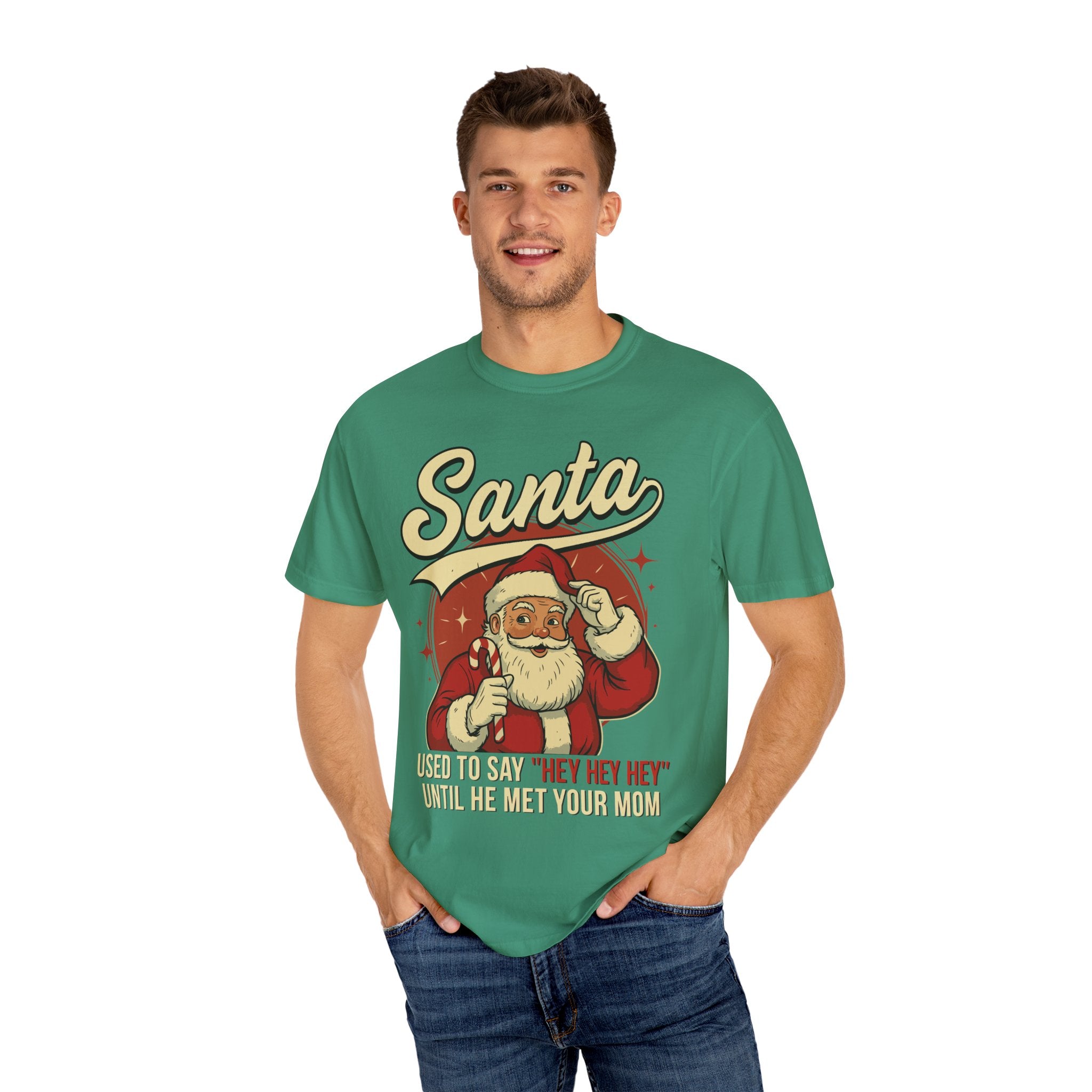 Santa Used to Say Hey Premium T-Shirt - Unisex