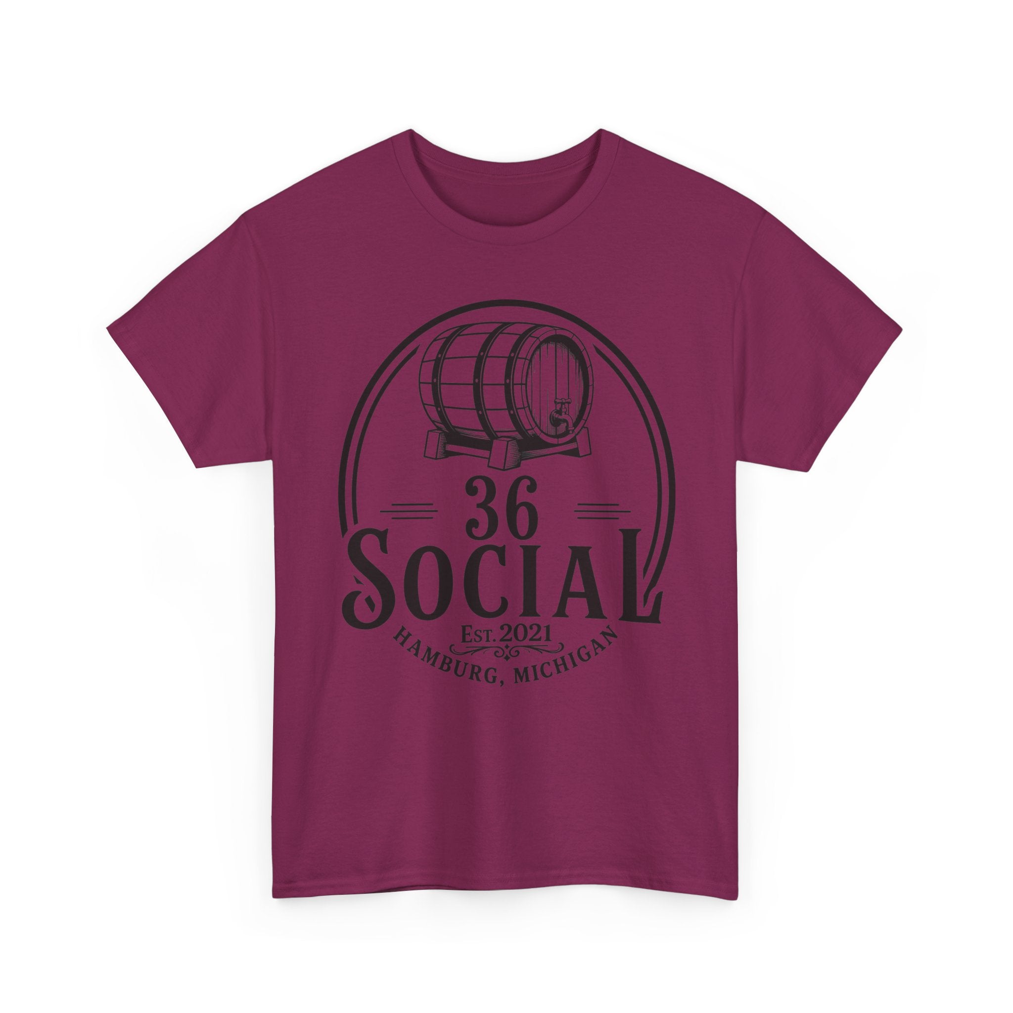 36 Social Logo 2 Black SL Basic T-Shirt - Unisex