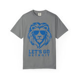 Let's Go Detroit Lion Blue Premium T-Shirt - Unisex