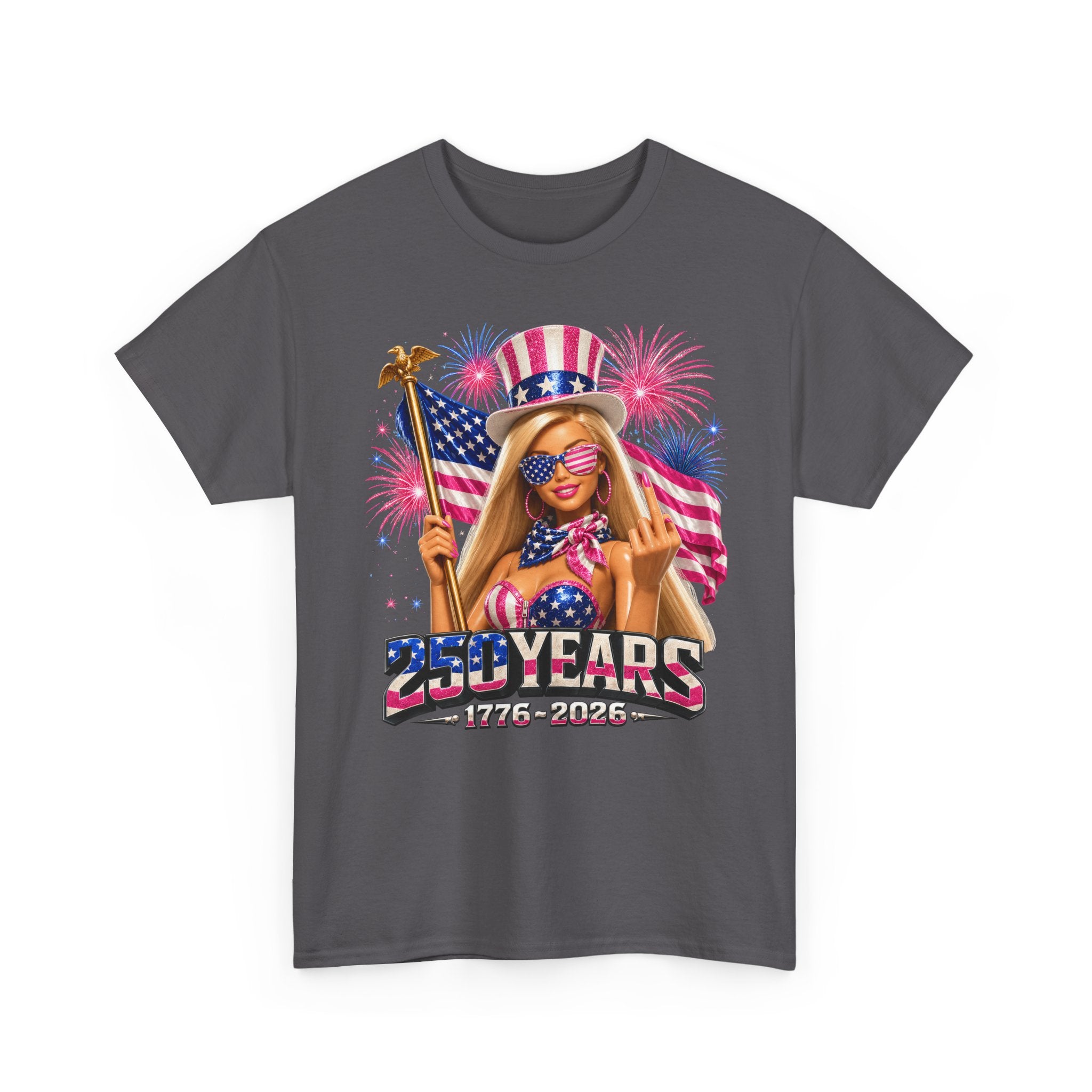 Glam Doll Flag 250 Years 1776 2026 Patriotic Basic T-Shirt - Unisex