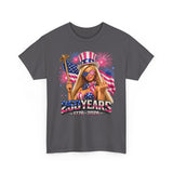 Glam Doll Flag 250 Years 1776 2026 Patriotic Basic T-Shirt - Unisex