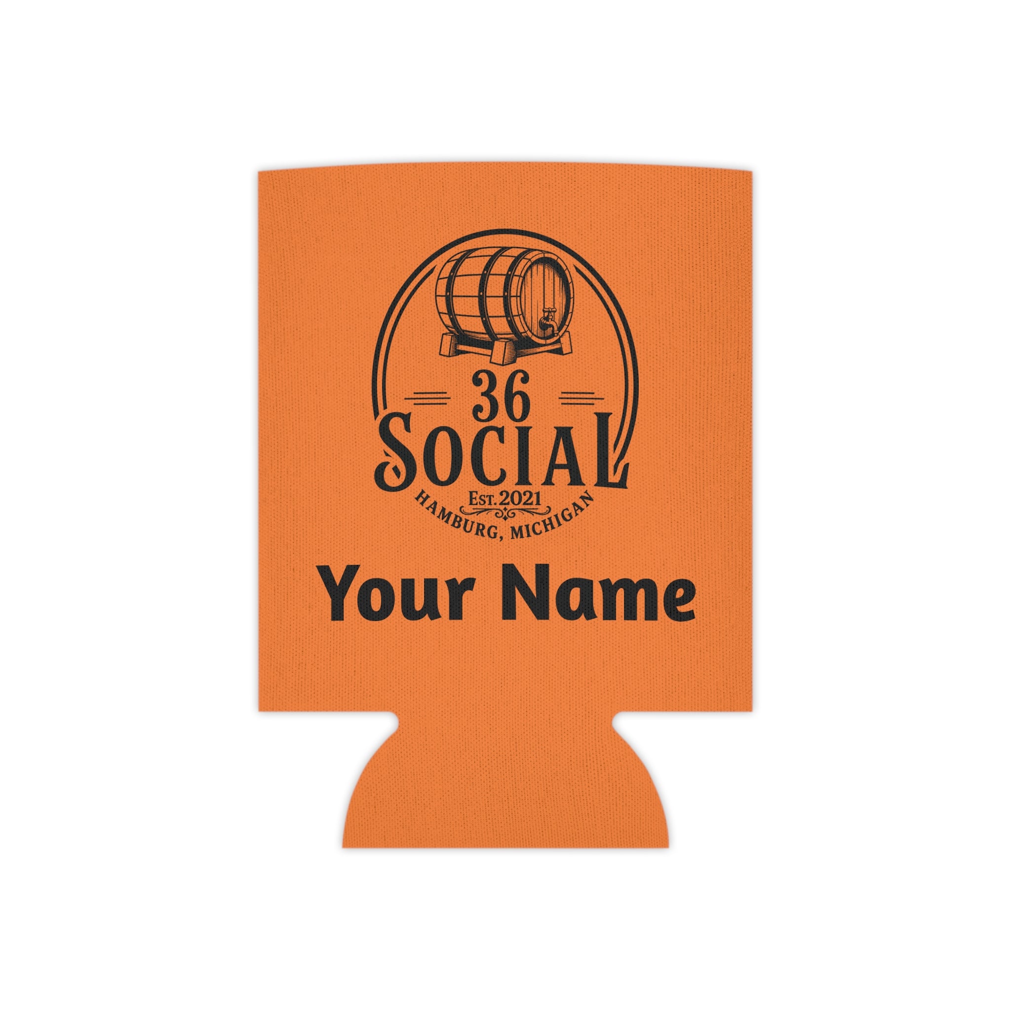36 Social Logo 2 SL Can Cooler - Regular - Orange (Amaranth)