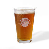 Football Name Personalized Engraved 16oz Pint Mixing Glass