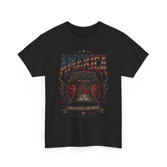 Liberty Bell America 250 1776 2026 Vintage Patriotic Basic T-Shirt - Unisex