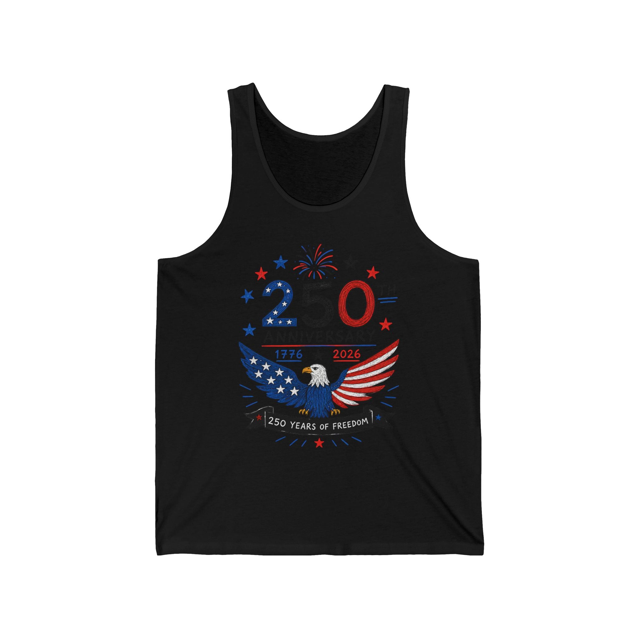 Eagle Wings Freedom 250th Anniversary Patriotic Americana Basic T-Shirt - Unisex