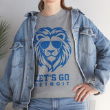 Let's Go Detroit Lion Blue Basic T-Shirt - Unisex