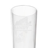 Bass Fish Name Personalized Engraved 16oz Pint Mixing Glass