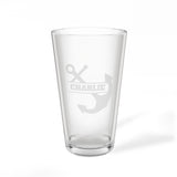 Anchor Name Personalized Engraved 16oz Pint Mixing Glass