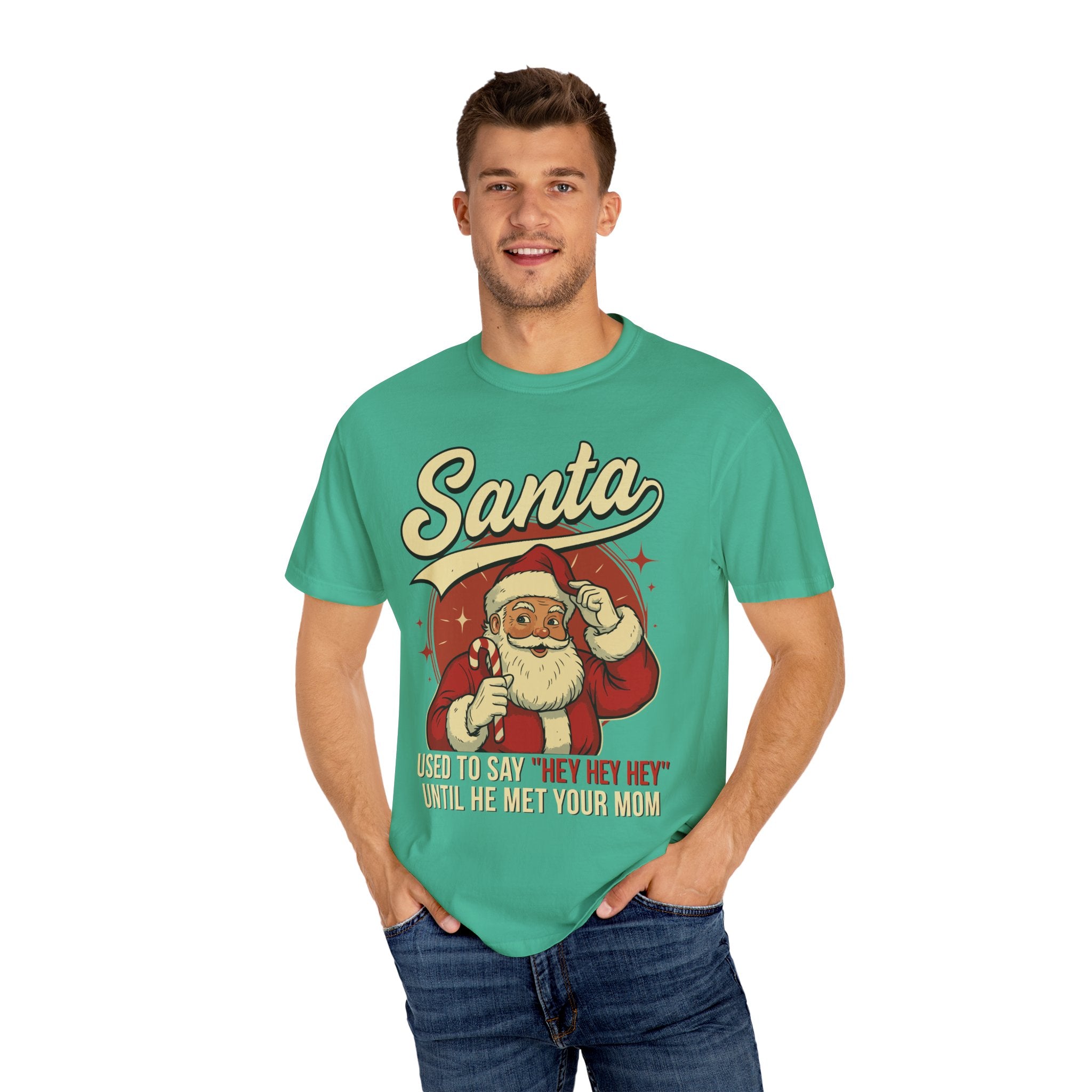 Santa Used to Say Hey Premium T-Shirt - Unisex
