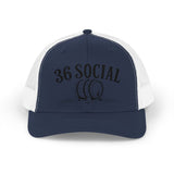 Snapback Trucker Cap - Embroidered - 36 Social