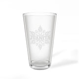 Snowflake Name Personalized Engraved 16oz Pint Mixing Glass