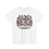 Floral America Birthday 250th Anniversary Patriotic Americana Basic T-Shirt - Unisex
