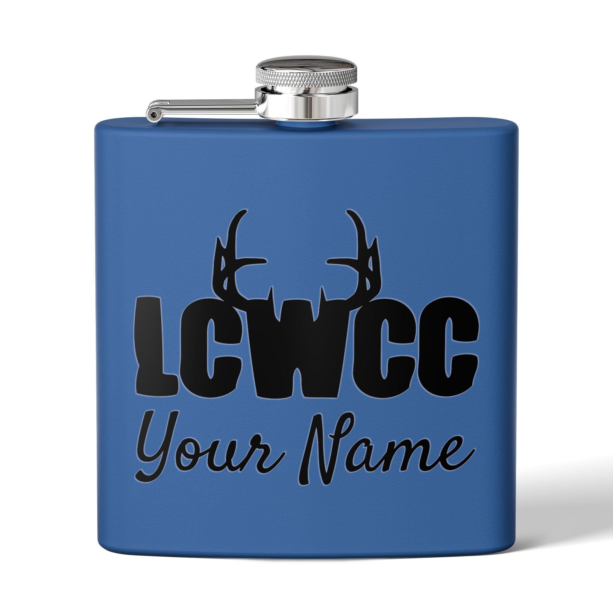 LCWCC Rack Logo Flask - 6oz