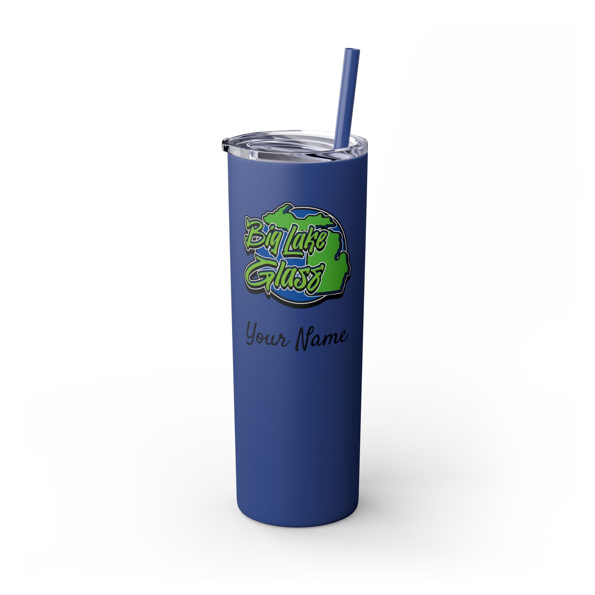 Skinny Steel Tumbler with Straw - 20oz - Big Lake Glass