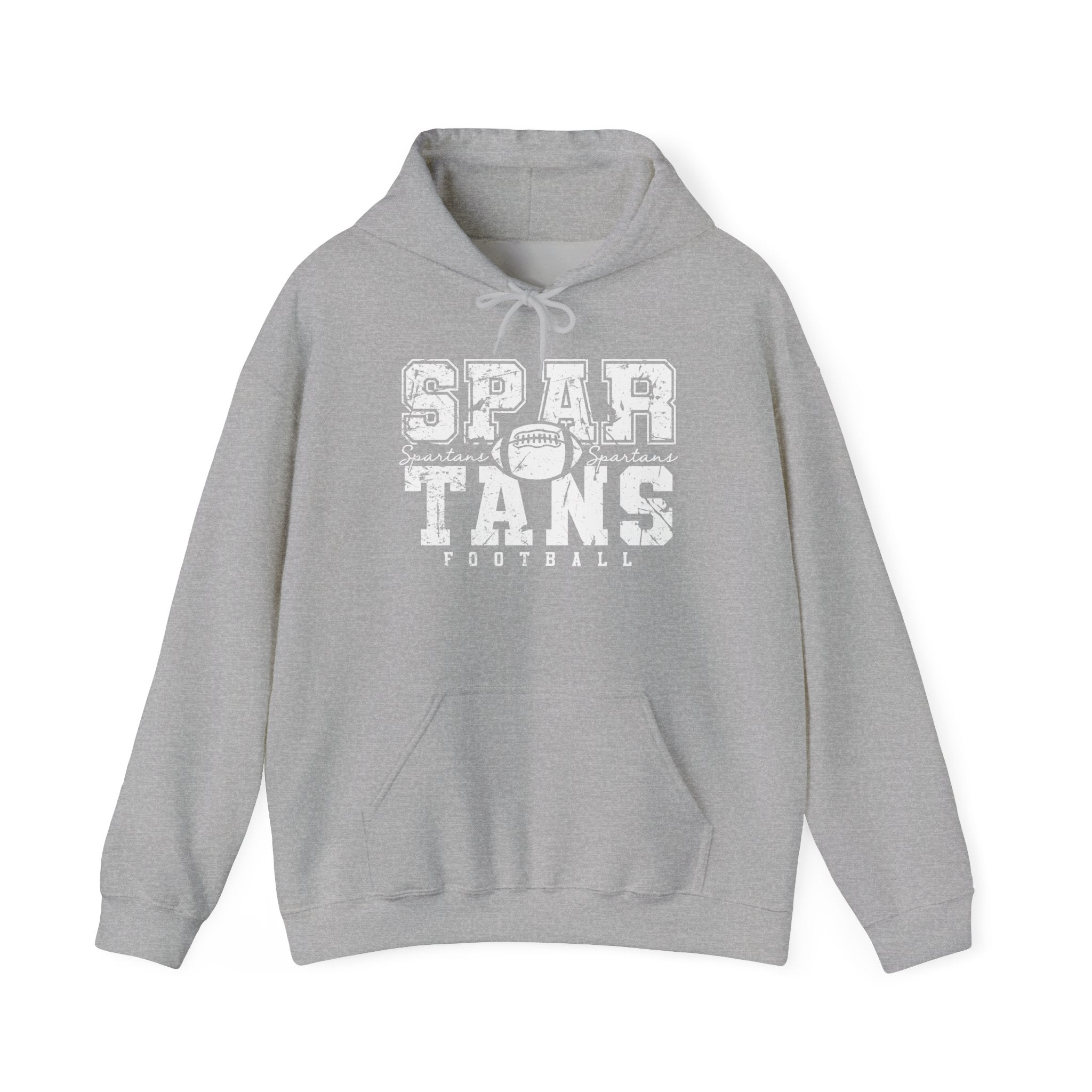 Spartans Football White Hoodie - Unisex