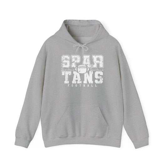 Spartans Football White Hoodie - Unisex