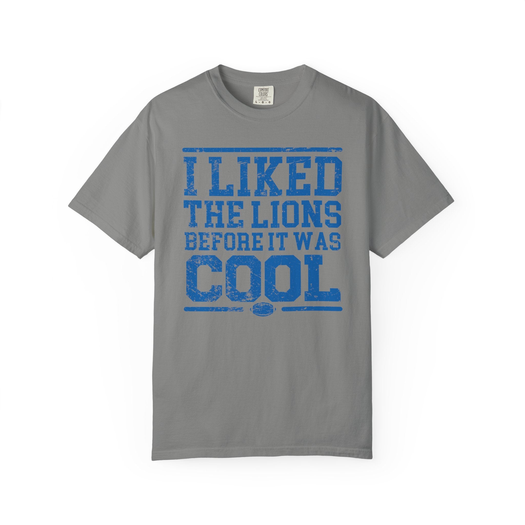I Liked the Lions Before It Was Cool Blue Premium T-Shirt - Unisex
