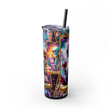 The Mood 1 Skinny Steel Tumbler with Straw, 20oz