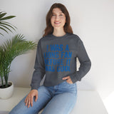 I Was a Lions Before It Was Cool Blue Crewneck Sweatshirt - Unisex