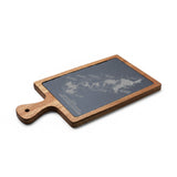 HRCL Engraved Slate Charcuterie Board with Handle