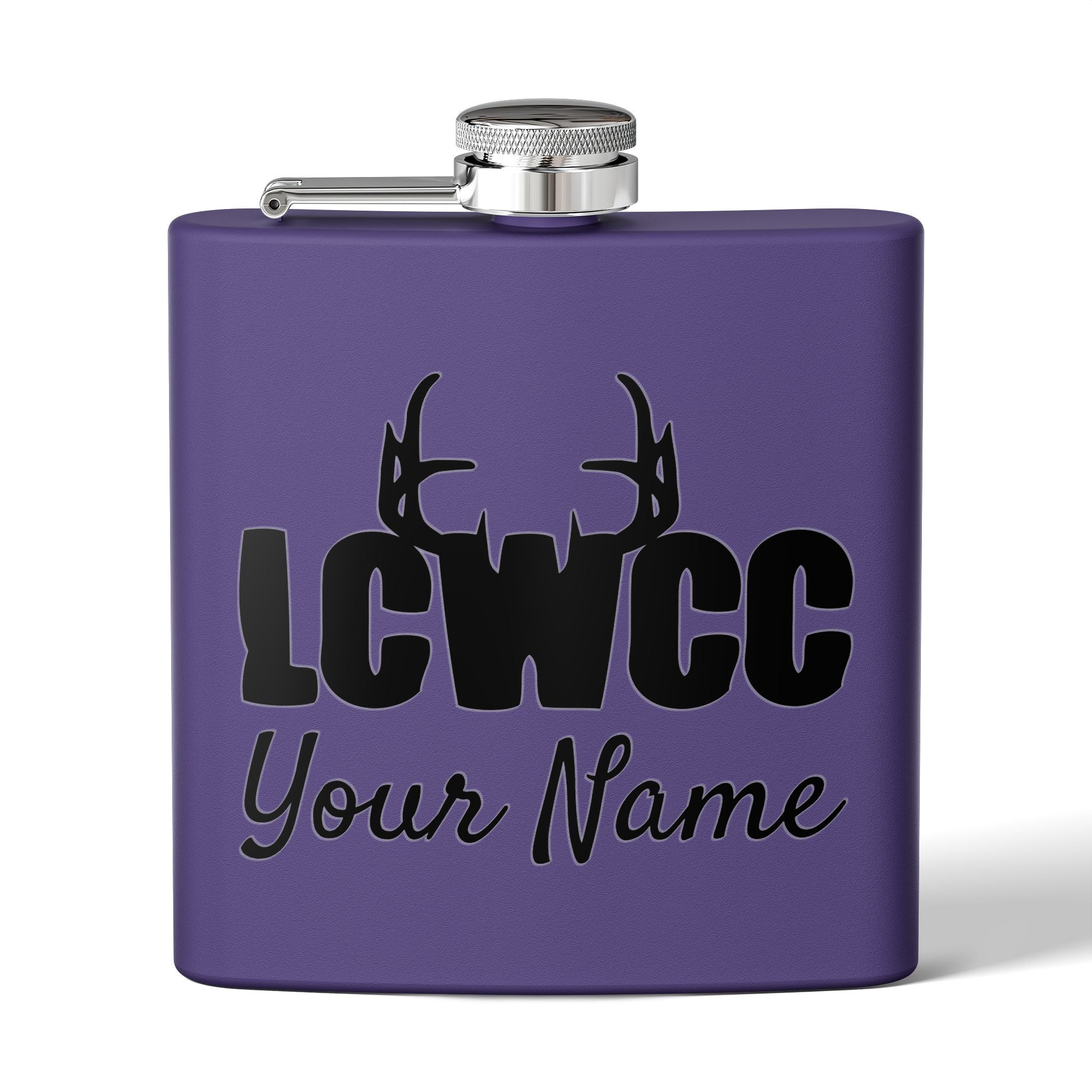 LCWCC Rack Logo Flask - 6oz