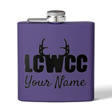 LCWCC Rack Logo Flask - 6oz