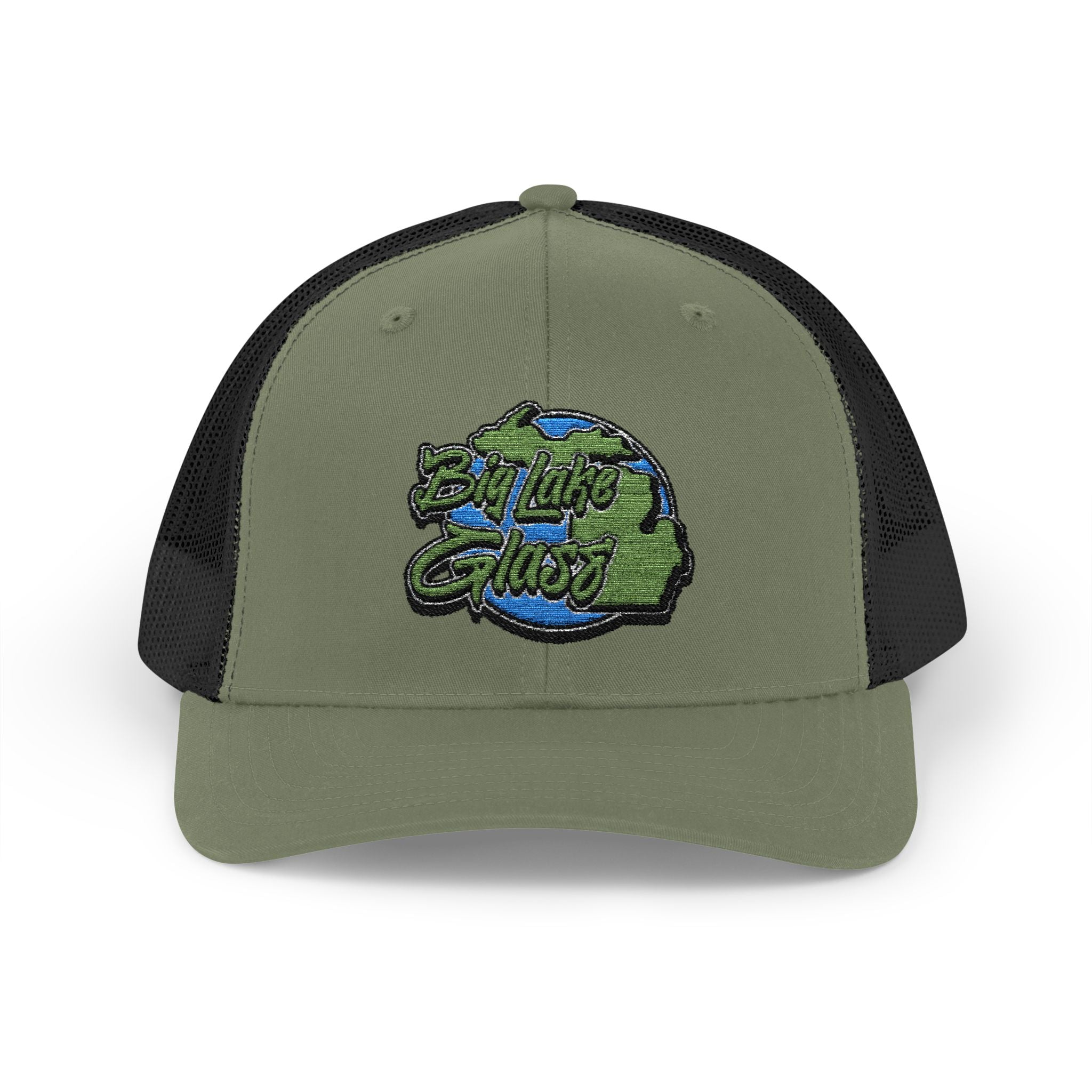 Snapback Trucker Cap - Embroidered - Big Lake Glass