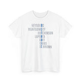 Detroit Names Basic T-Shirt - Unisex