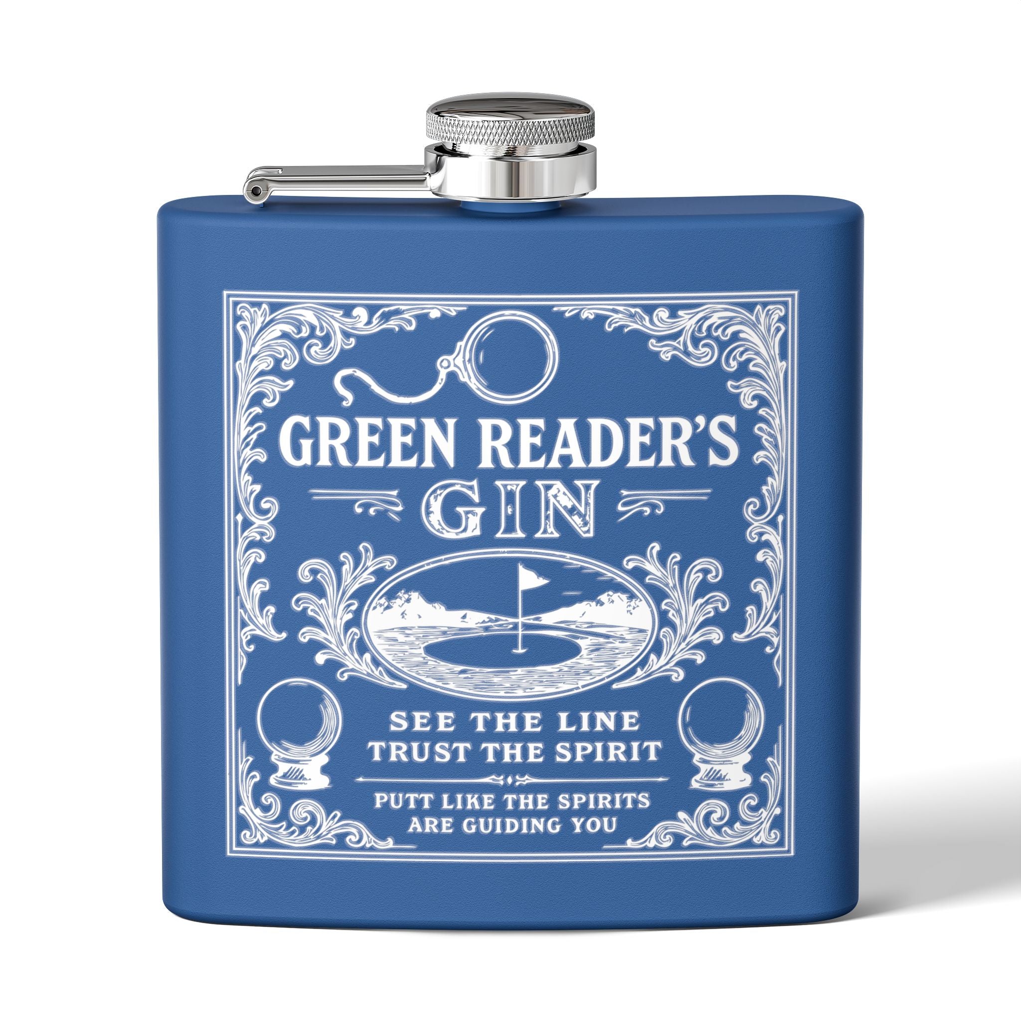 Green Reader's Black Flask - 6oz