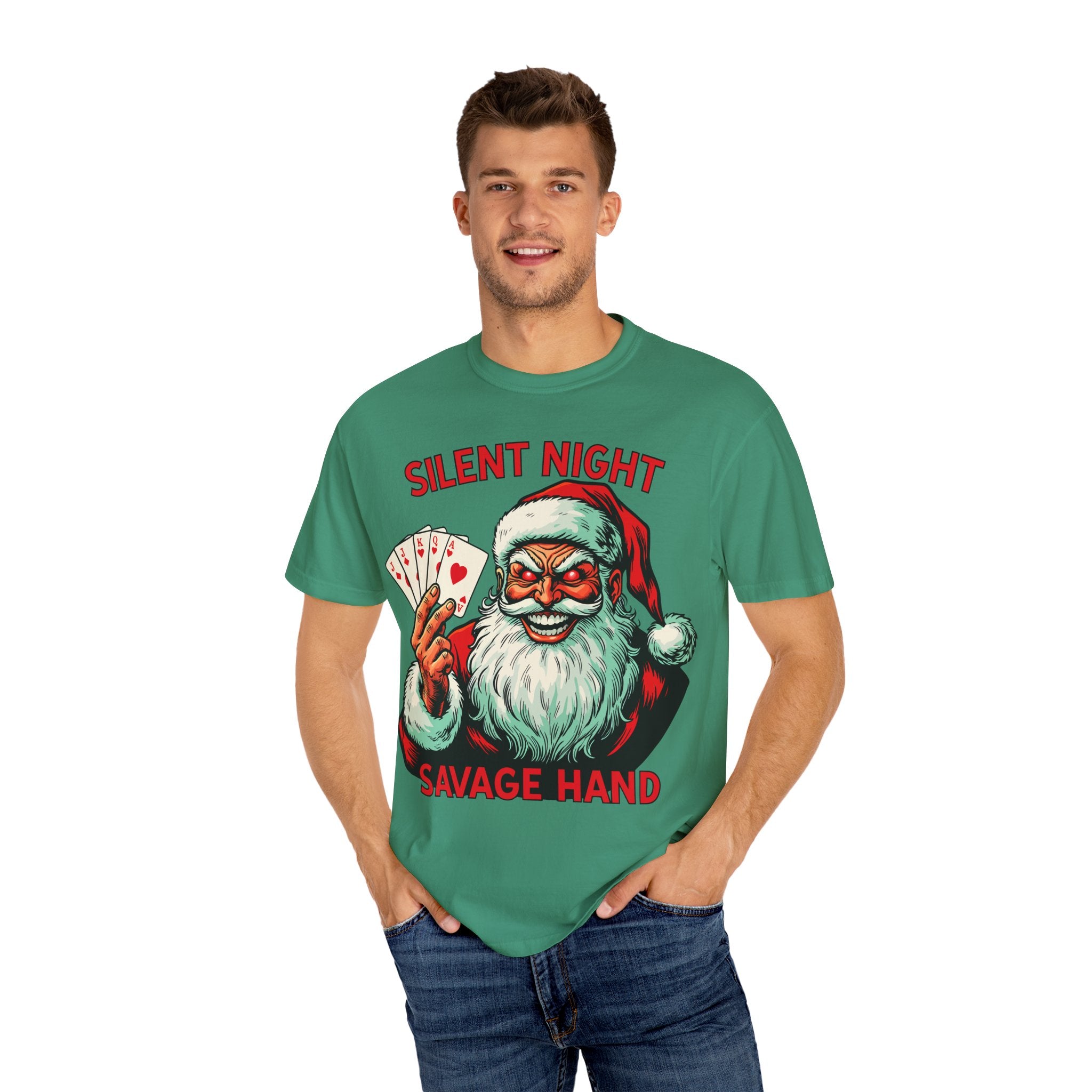 Silent Night Savage Hand Premium T-Shirt - Unisex