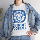 Detroit Football Blue Basic T-Shirt - Unisex