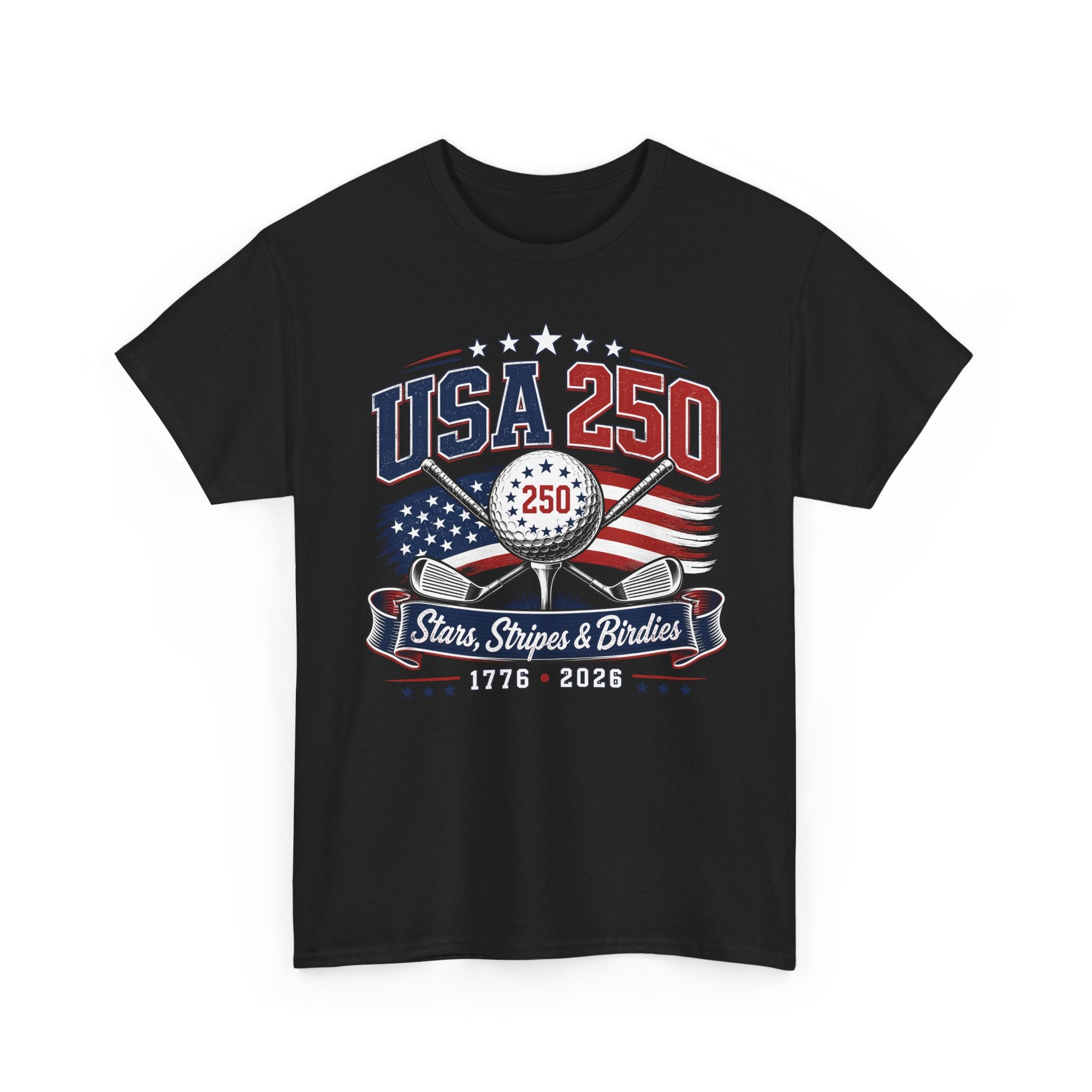 Golf Clubs USA 250 1776 2026 Patriotic Americana Basic T-Shirt - Unisex