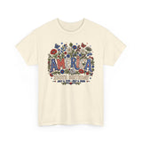 Floral America Birthday 250th Anniversary Patriotic Americana Basic T-Shirt - Unisex